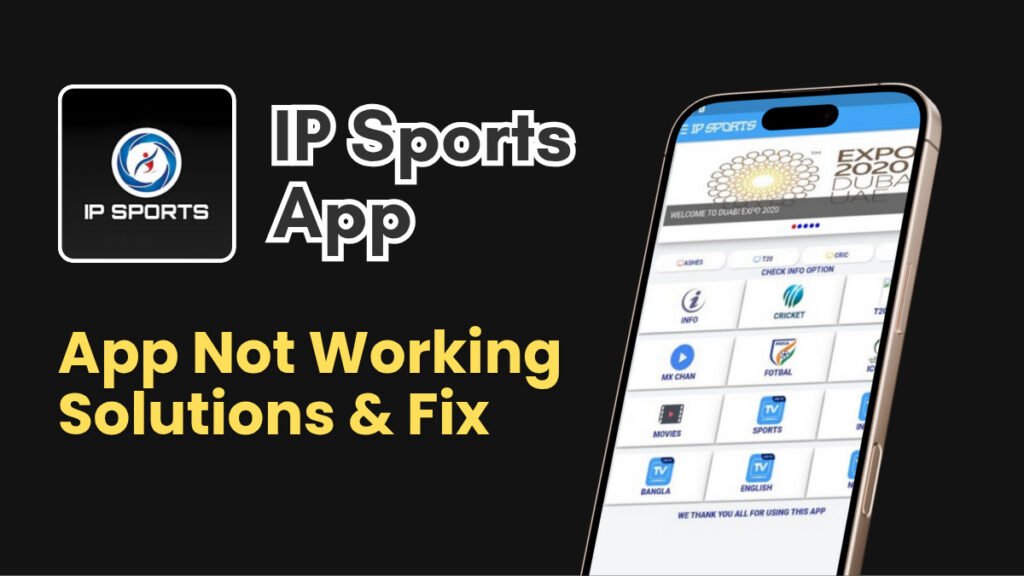 ip sports app not working